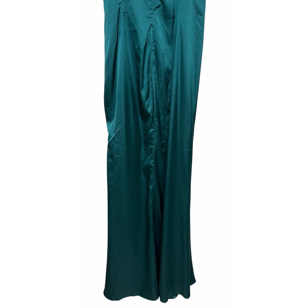 Baltic Born Monet Satin Gown Emerald Green Women's Size Small - Picture 6 of 11
